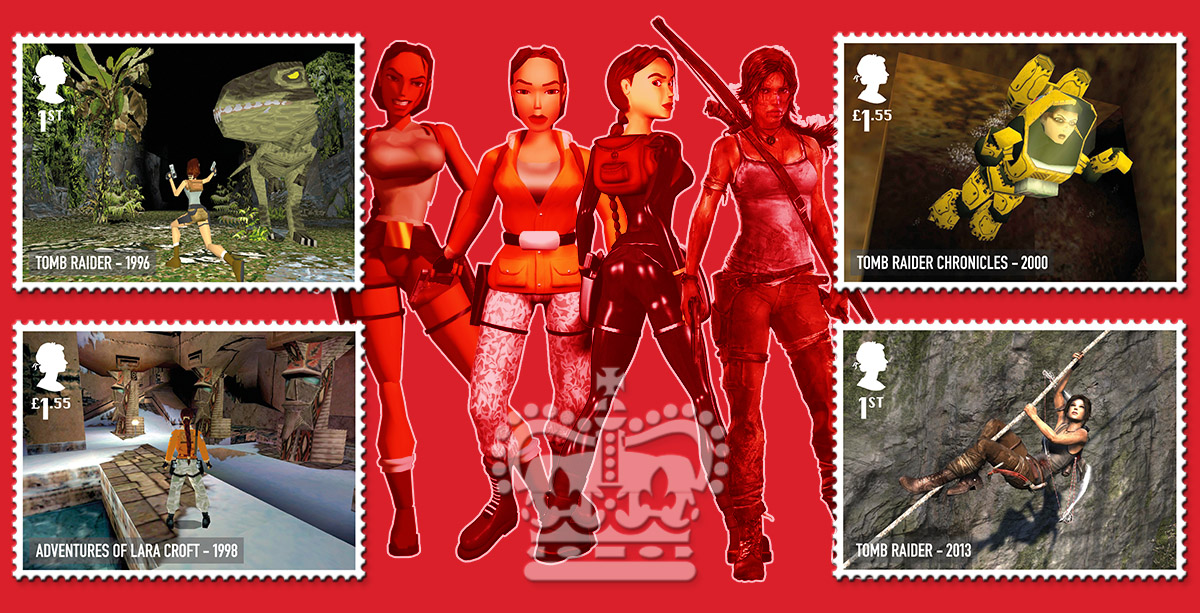 Royal Mail Stamps Feature the Tomb Raider Series