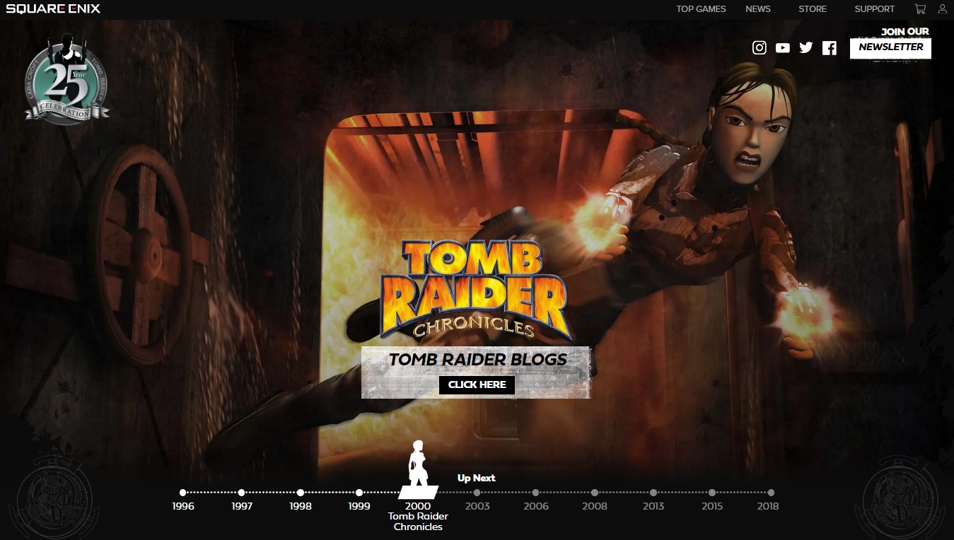 Tomb Raider 25 Year Website - Tomb Raider V
