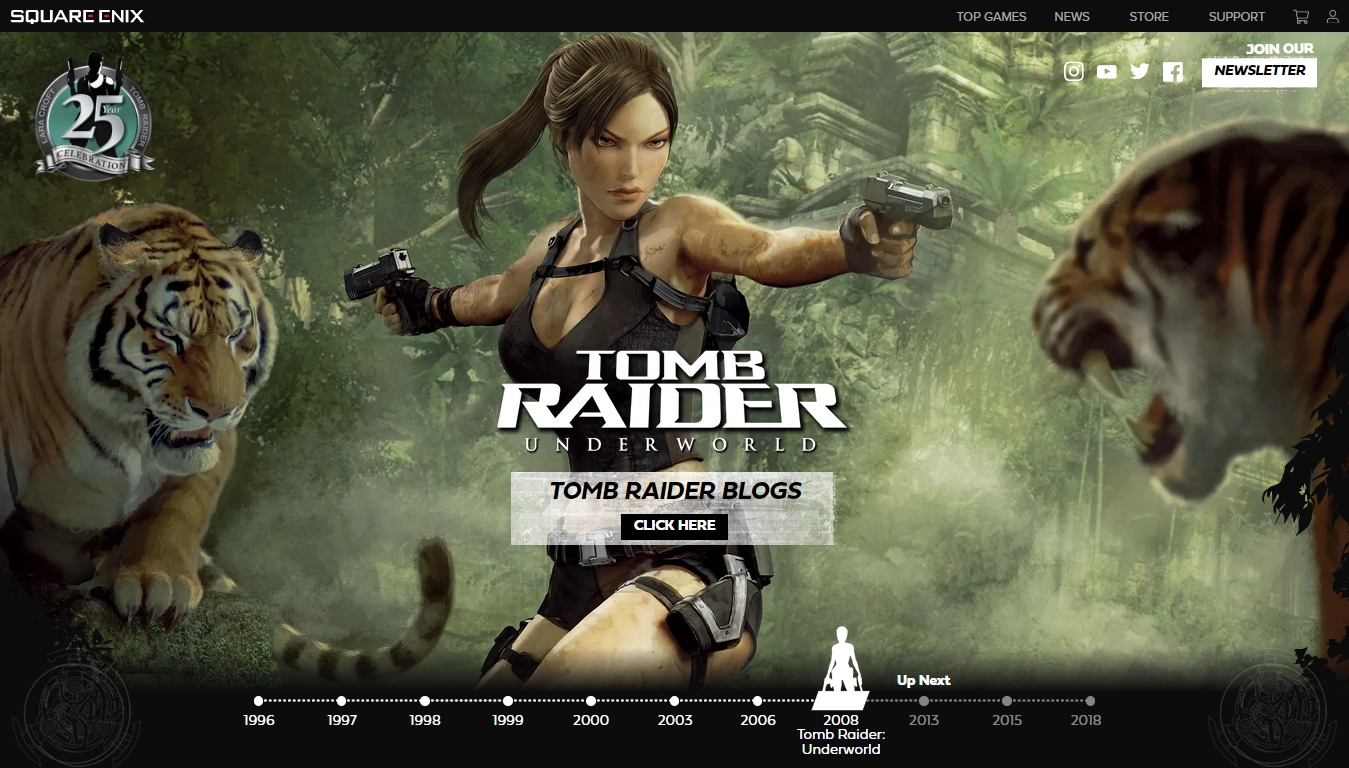 Tomb Raider 25 Year Website - Tomb Raider: Underworld