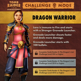 tomb raider 1 remastered challenge mode outfit06 dragon warrior
