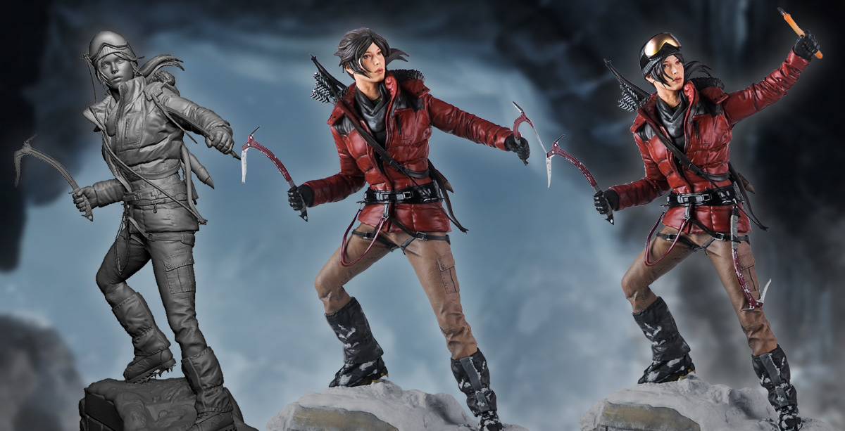 Rise of the Tomb Raider Gaming Heads Statue
