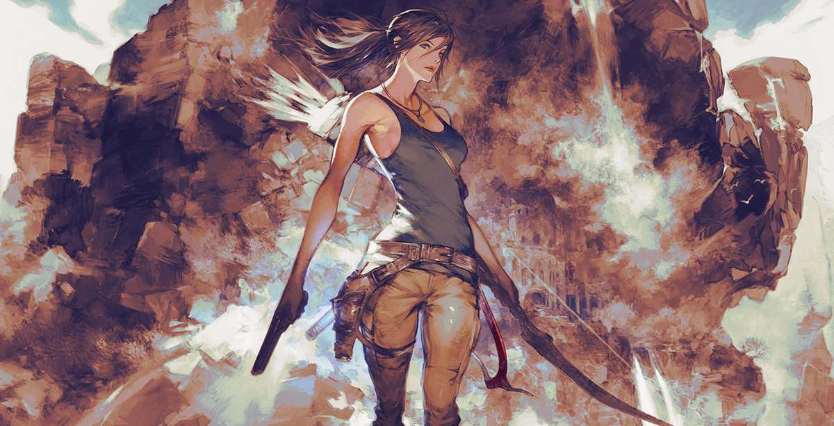 Rise of the Tomb Raider Box Art Reimagination by Akihiko Yoshida - Raiding  The Globe