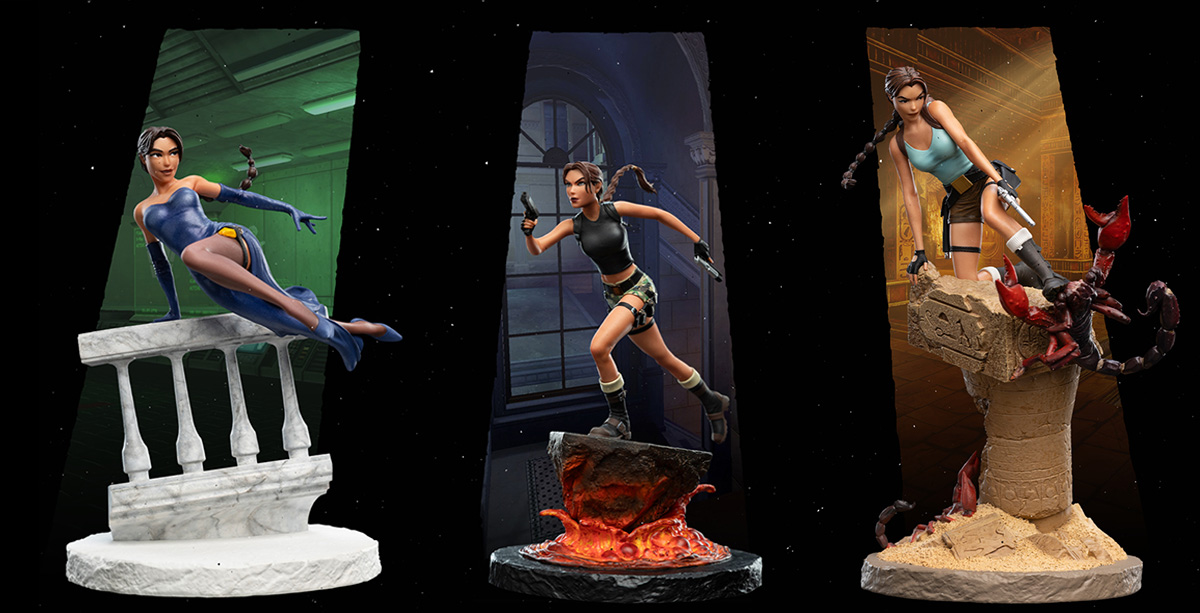 Weta Workshop's Tomb Raider IV-VI Remastered Miniature Statues