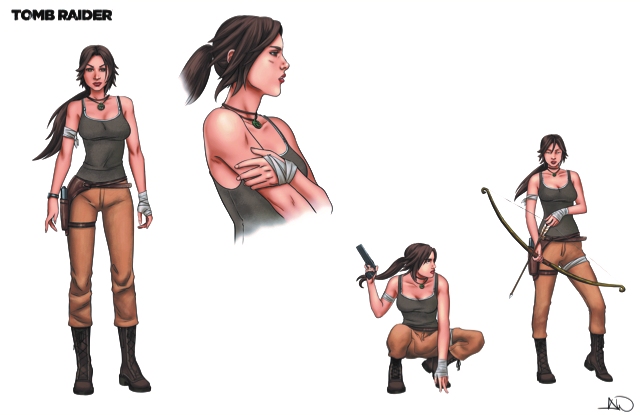Lara Croft sketches