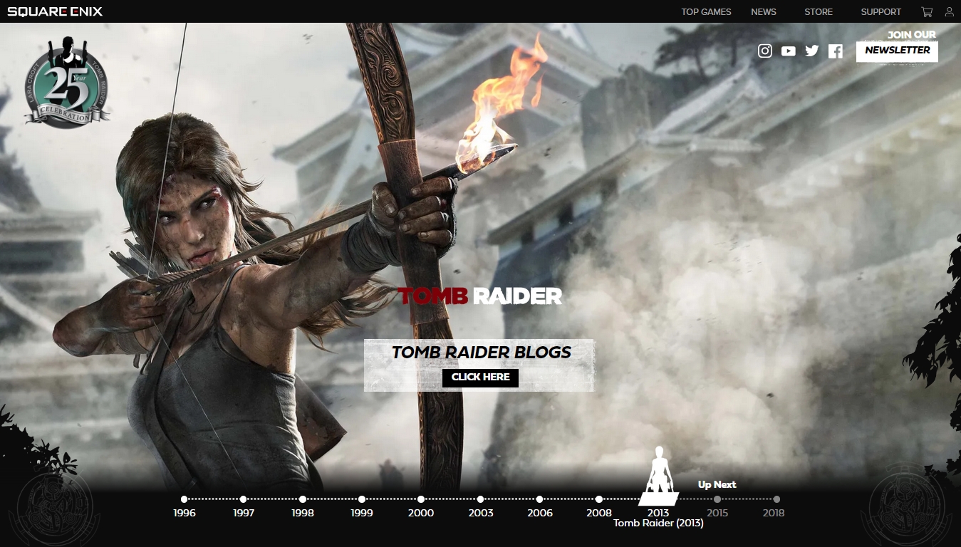 Tomb Raider 25 Year Website - Tomb Raider (2013)