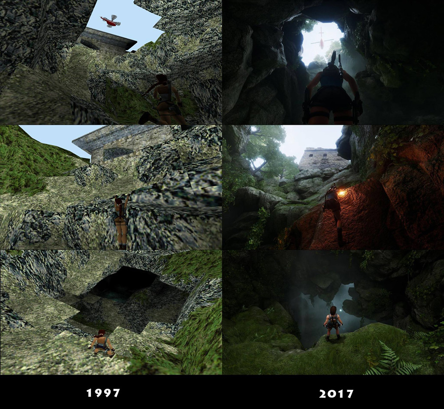 Tomb Raider 2 vs. Tomb Raider: Dagger of Xian remake