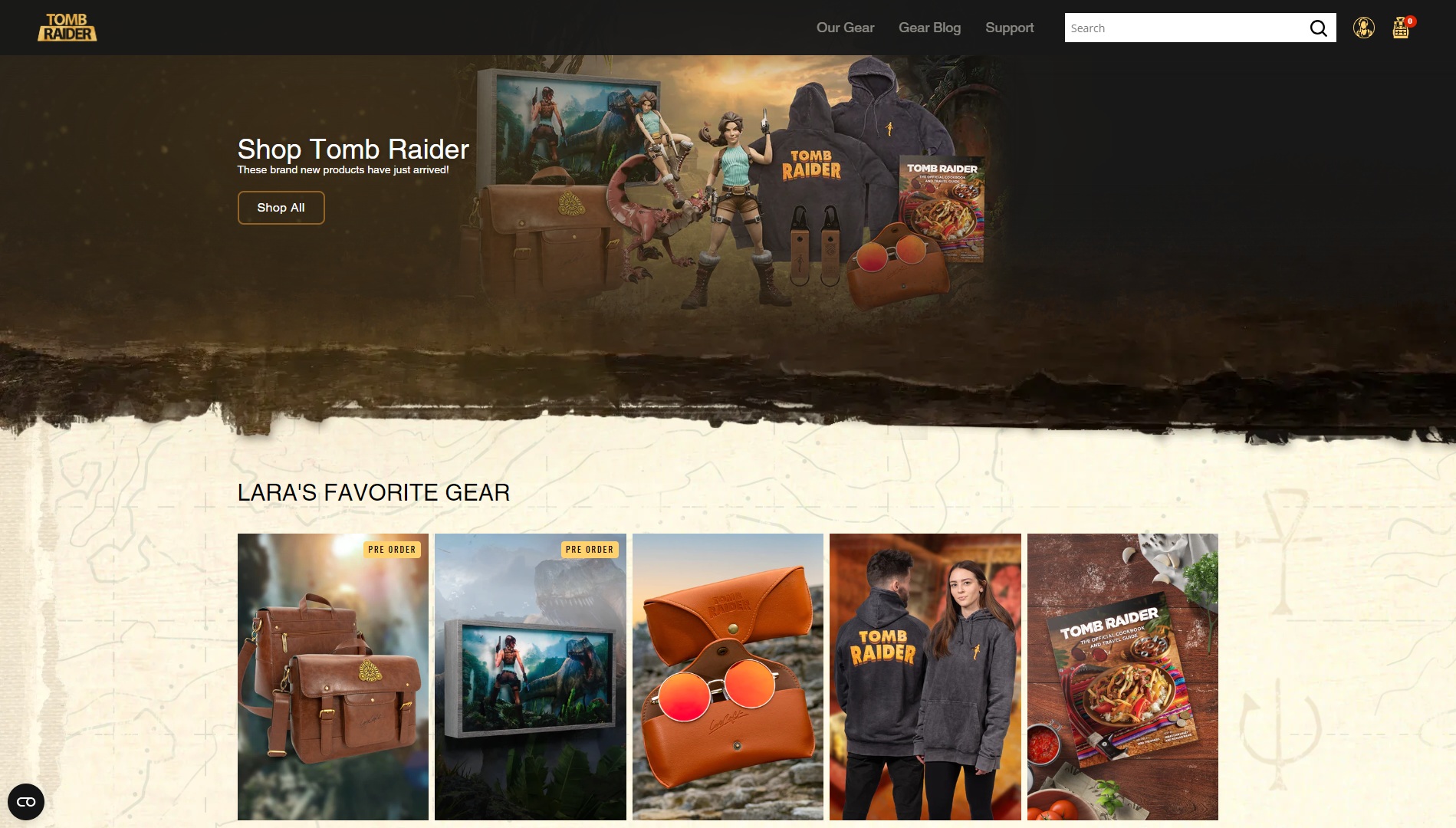 Tomb Raider Gear Store